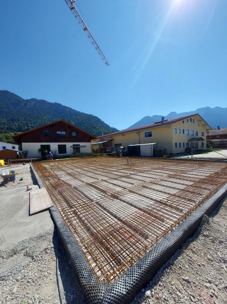 Ober und Unterbewehrung der Bodenplatte